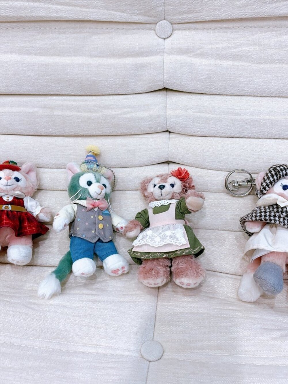 BRAND NEW Authentic Disney Plush Charm Set of 4 - LinaBell, Gelatoni, ShellieMay